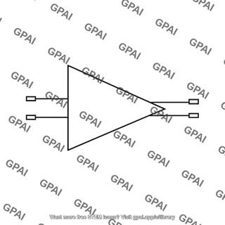 Signal amplifier two port symbol