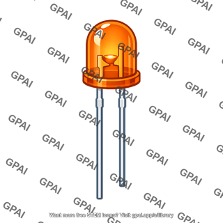 Light emitting diode amber