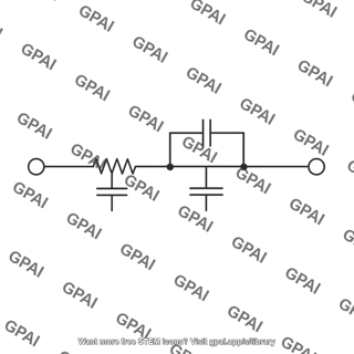 Equivalent rc network with compensating capacitor