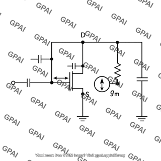 High frequency equivalent circuit common source amplifier