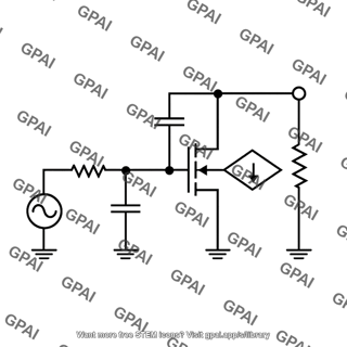 Common source mosfet amplifier high frequency equivalent circuit