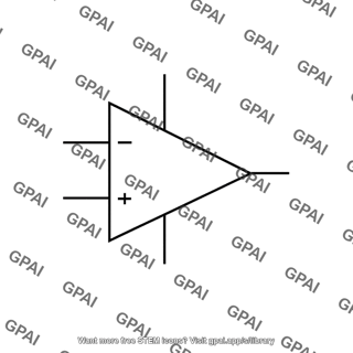 Operational amplifier with power pins