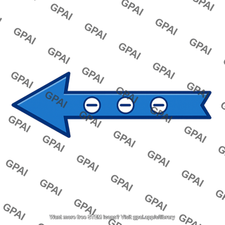 Electron flow arrow