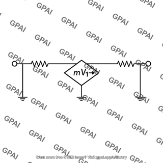 Equivalent circuit rid mV1 ro