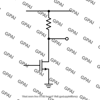 Resistive load mos inverter