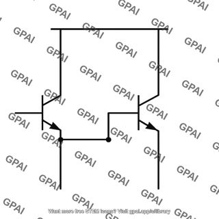 Darlington npn transistor pair