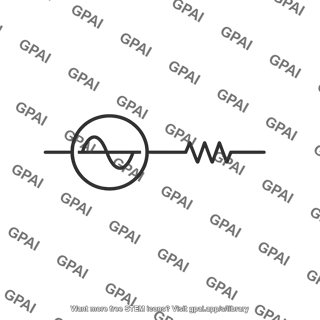 Signal source ac with internal resistance