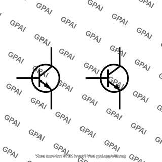 Npn transistor symbols