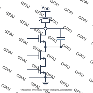 Two input dynamic logic nand gate