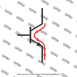 Abstract line diagram with arrows