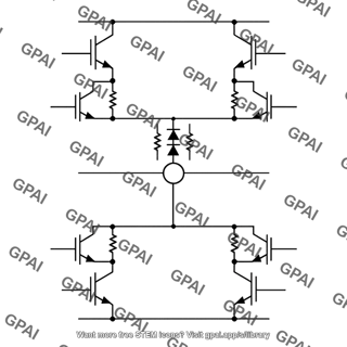 Compound transistor class ab output stage