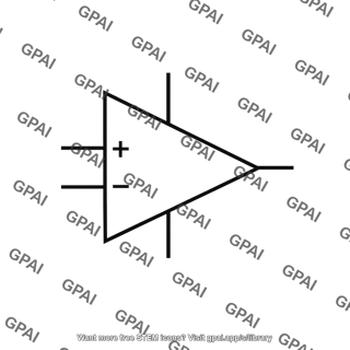 Op amp with power pins