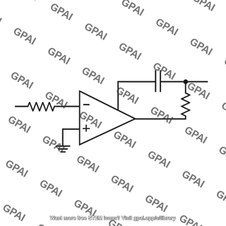 Miller integrator circuit with feedback resistor