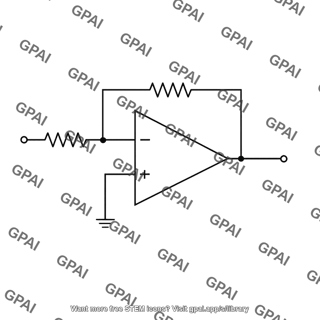 Inverting amplifier configuration
