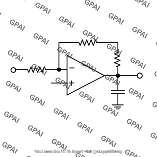 First order active low pass filter