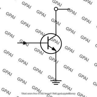 Common emitter amplifier transistor