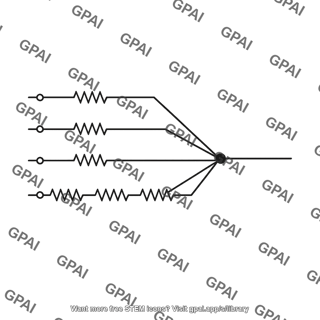 Binary weighted resistor network