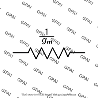 Equivalent resistance 1 over gm