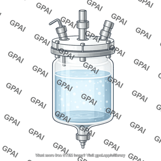 Glass reactor vessel small