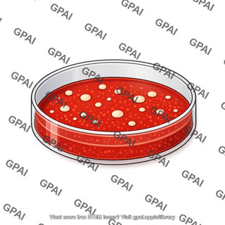 Petri dish with media