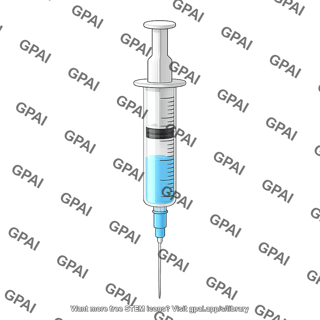 Medium sized graduated syringe 1 4 liquid