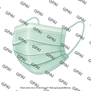 Face mask disposable green