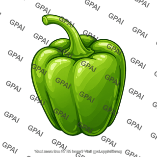 Bell pepper green