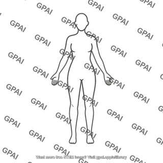 Human body outline adult female