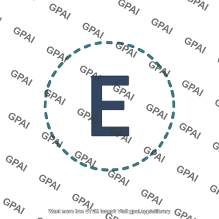 Alphabet label e