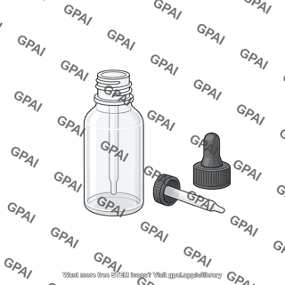 Eye dropper bottle clear