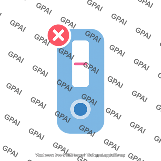 Lateral flow test invalid symbol
