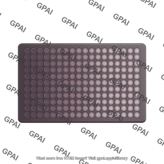 Well plate top view 384 wells editable