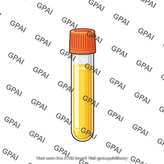 Blood vial plasma full labelled with cap