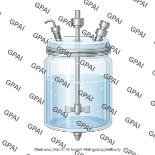 Glass reactor vessel large