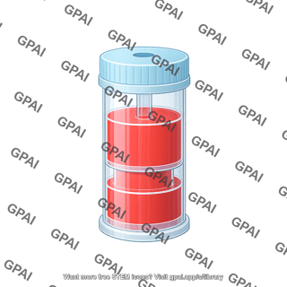 Cylindrical cell culture flask g rex 5m full liquid