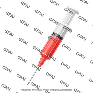Syringe medium sized with media liquid