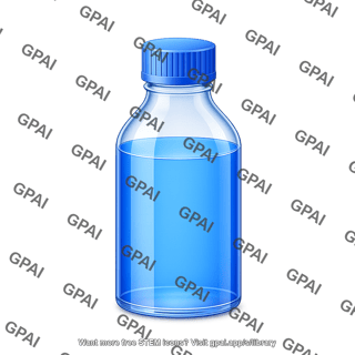 Bottle medium size full liquid capped 2