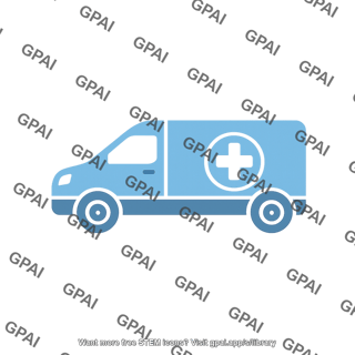 Mobile health clinic symbol