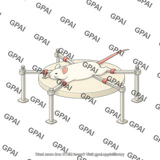 Mouse immobilization table with mouse