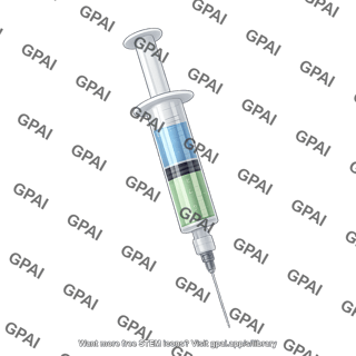 Syringe prefilled dual chamber full liquid 608