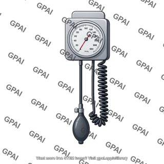 Blood pressure gauge wall mounted