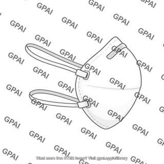 N95 mask side view