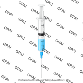 Medium sized graduated syringe 1 4 liquid editable needle