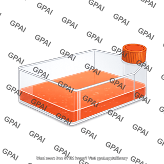 Cell culture flask corning with media liquid