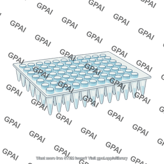 Pcr plate 96 wells non skirted top with liquid