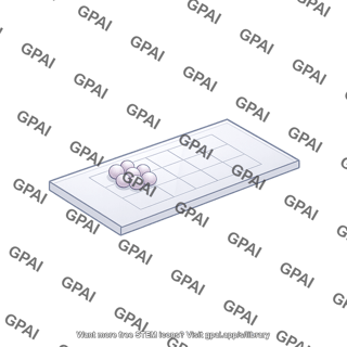 Microscope slide with grid sample