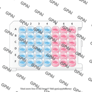 Processing plate cobas top view with liquid
