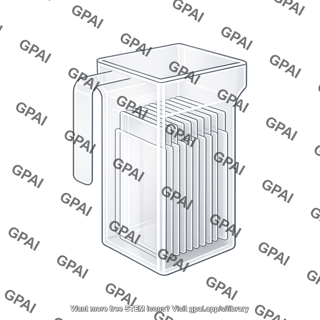 Coplin staining jar with slides
