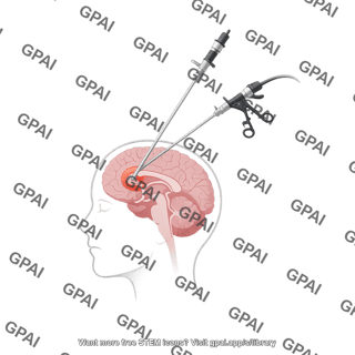 Laparoscopic brain surgery human