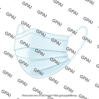Mask blue light outline